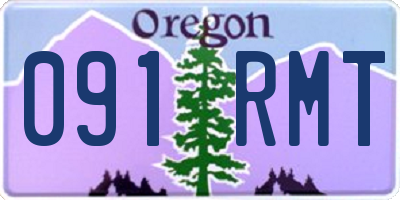 OR license plate 091RMT