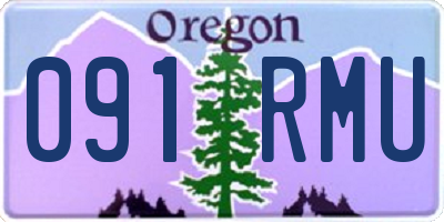 OR license plate 091RMU