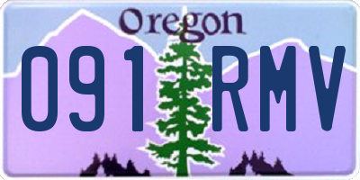 OR license plate 091RMV