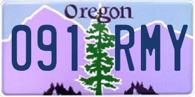 OR license plate 091RMY