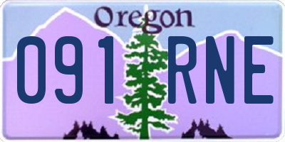 OR license plate 091RNE