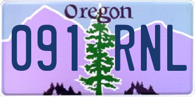OR license plate 091RNL