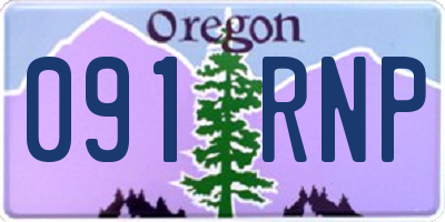 OR license plate 091RNP