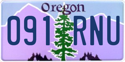 OR license plate 091RNU