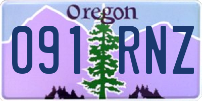 OR license plate 091RNZ