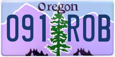 OR license plate 091ROB