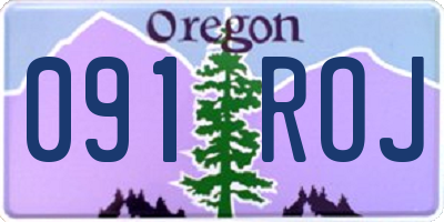OR license plate 091ROJ