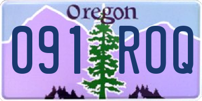 OR license plate 091ROQ