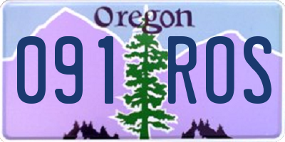 OR license plate 091ROS