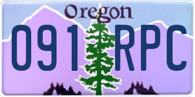 OR license plate 091RPC