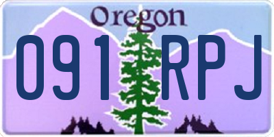 OR license plate 091RPJ