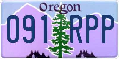 OR license plate 091RPP
