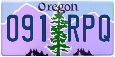 OR license plate 091RPQ