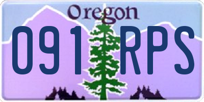 OR license plate 091RPS