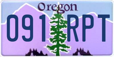 OR license plate 091RPT