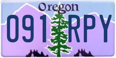 OR license plate 091RPY