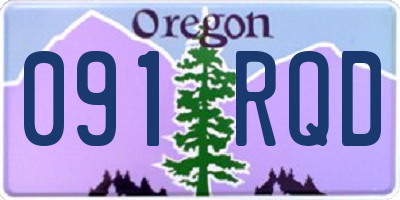 OR license plate 091RQD
