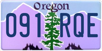 OR license plate 091RQE