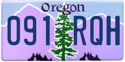 OR license plate 091RQH