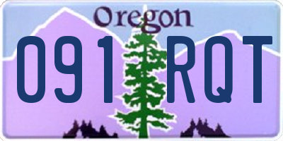 OR license plate 091RQT
