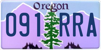 OR license plate 091RRA