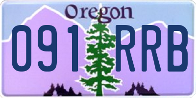 OR license plate 091RRB
