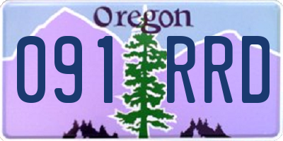 OR license plate 091RRD