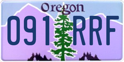 OR license plate 091RRF