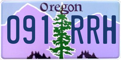 OR license plate 091RRH