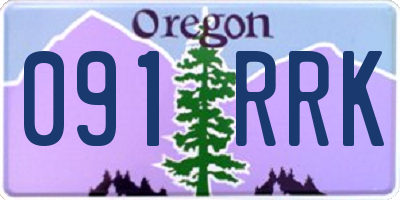 OR license plate 091RRK