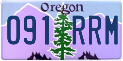 OR license plate 091RRM