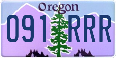 OR license plate 091RRR