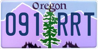 OR license plate 091RRT