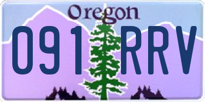 OR license plate 091RRV