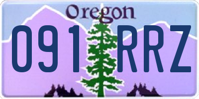 OR license plate 091RRZ