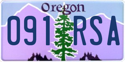 OR license plate 091RSA