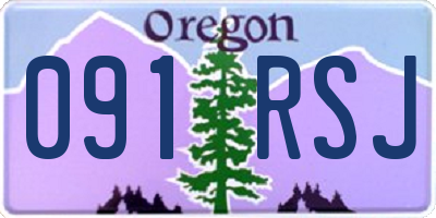 OR license plate 091RSJ
