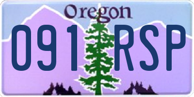 OR license plate 091RSP