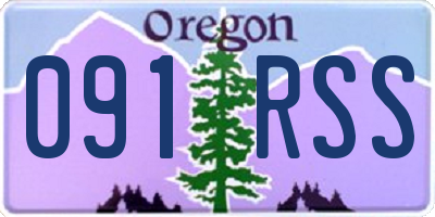 OR license plate 091RSS