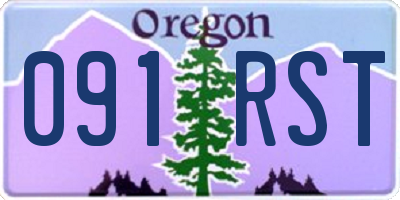 OR license plate 091RST