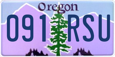 OR license plate 091RSU