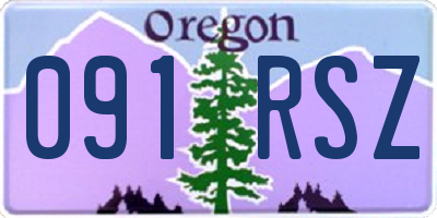 OR license plate 091RSZ