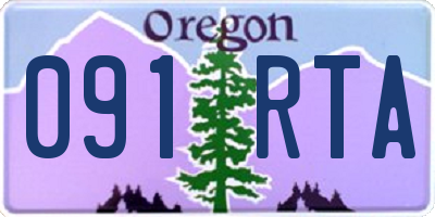 OR license plate 091RTA