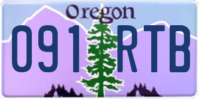 OR license plate 091RTB