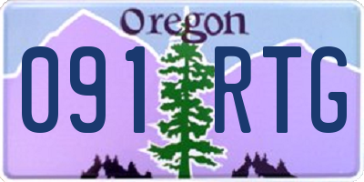 OR license plate 091RTG