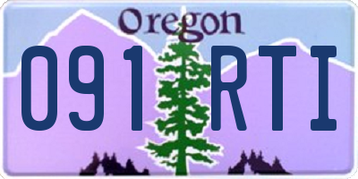 OR license plate 091RTI