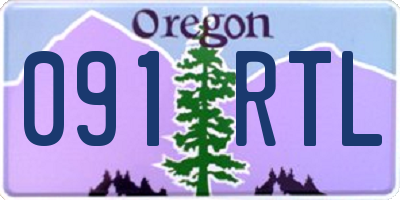 OR license plate 091RTL