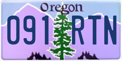 OR license plate 091RTN