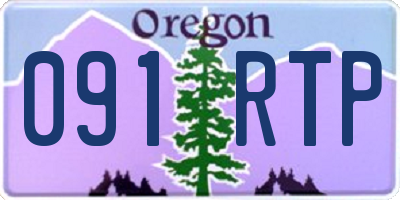 OR license plate 091RTP