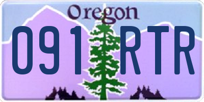 OR license plate 091RTR